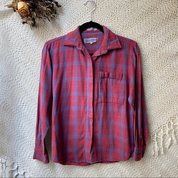 Diane Von Furstenberg Tops - Y2K Diane Von Furstenburg • Plaid Flannel Shirt